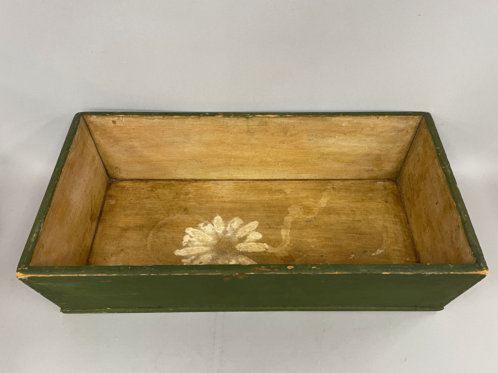 GREEN PAINTED APPLE BOX - 2