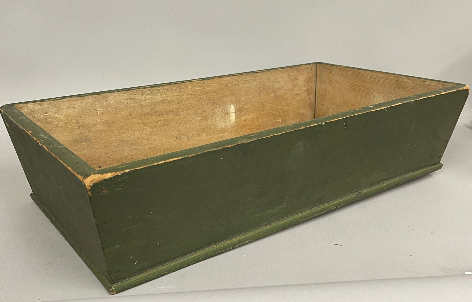 GREEN PAINTED APPLE BOX - 3