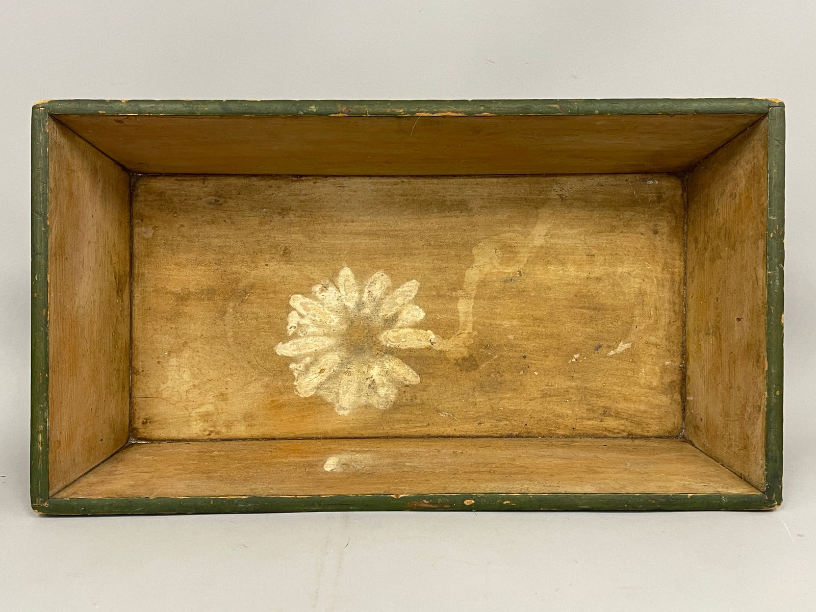 GREEN PAINTED APPLE BOX - 4