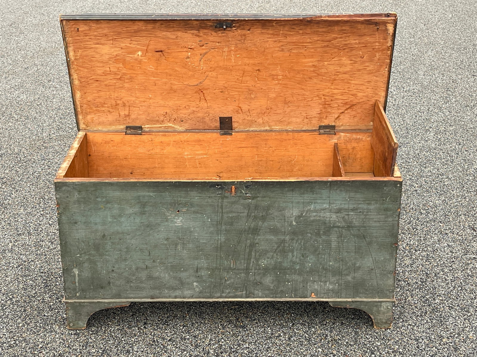 BLUE PAINTED BLANKET CHEST - 4