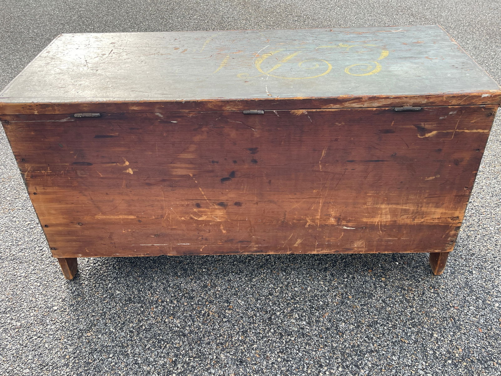 BLUE PAINTED BLANKET CHEST - 7