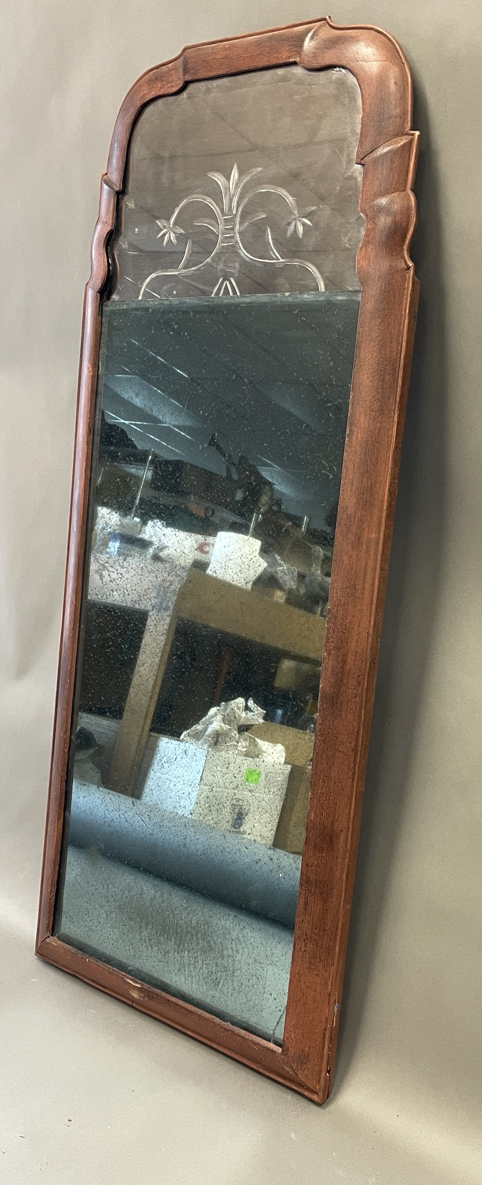 18TH C QUEEN ANNE MIRROR - 3