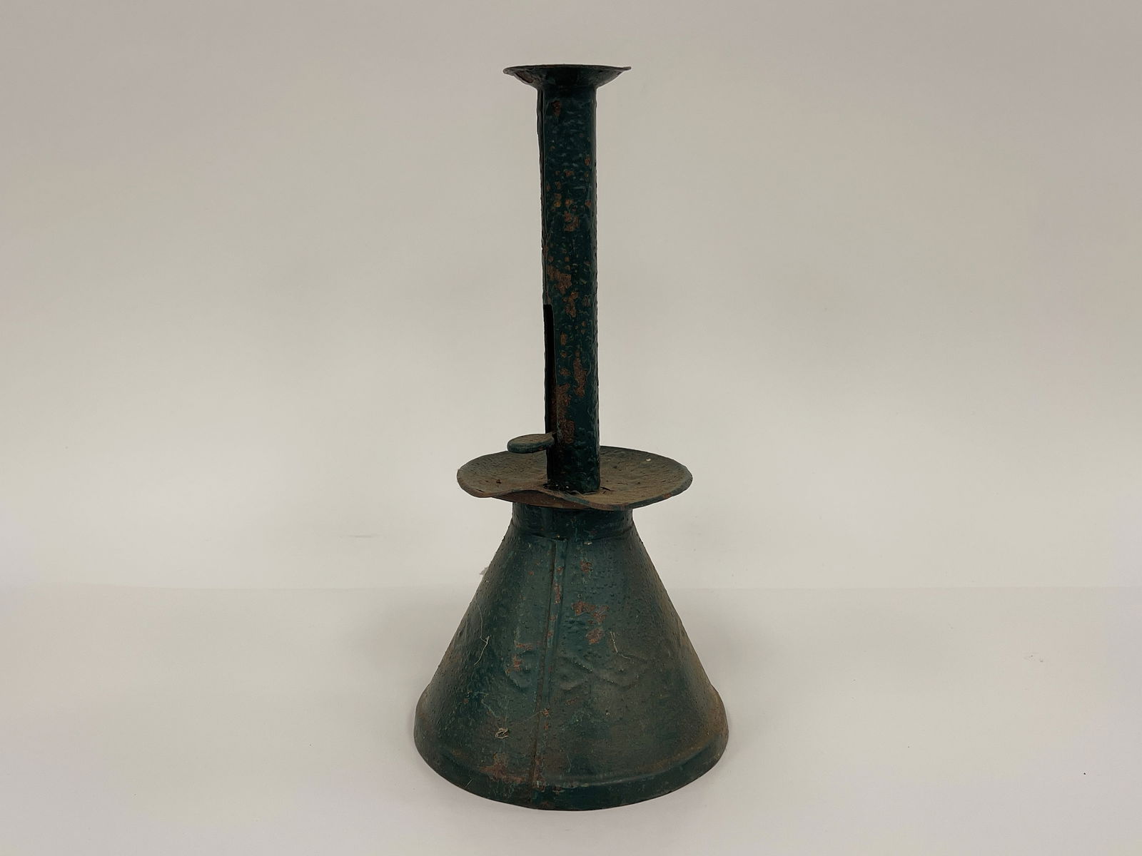 OLD GREEN SAND BASE CANDLESTICK (1 of 4)