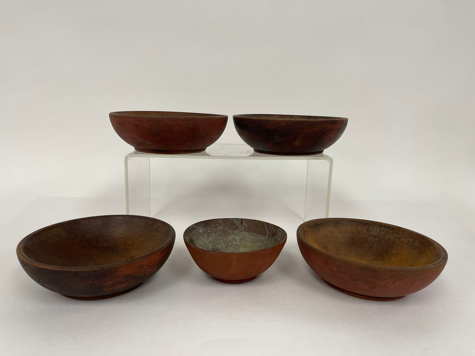 grouping of 5 small painted bowls (1 of 5)