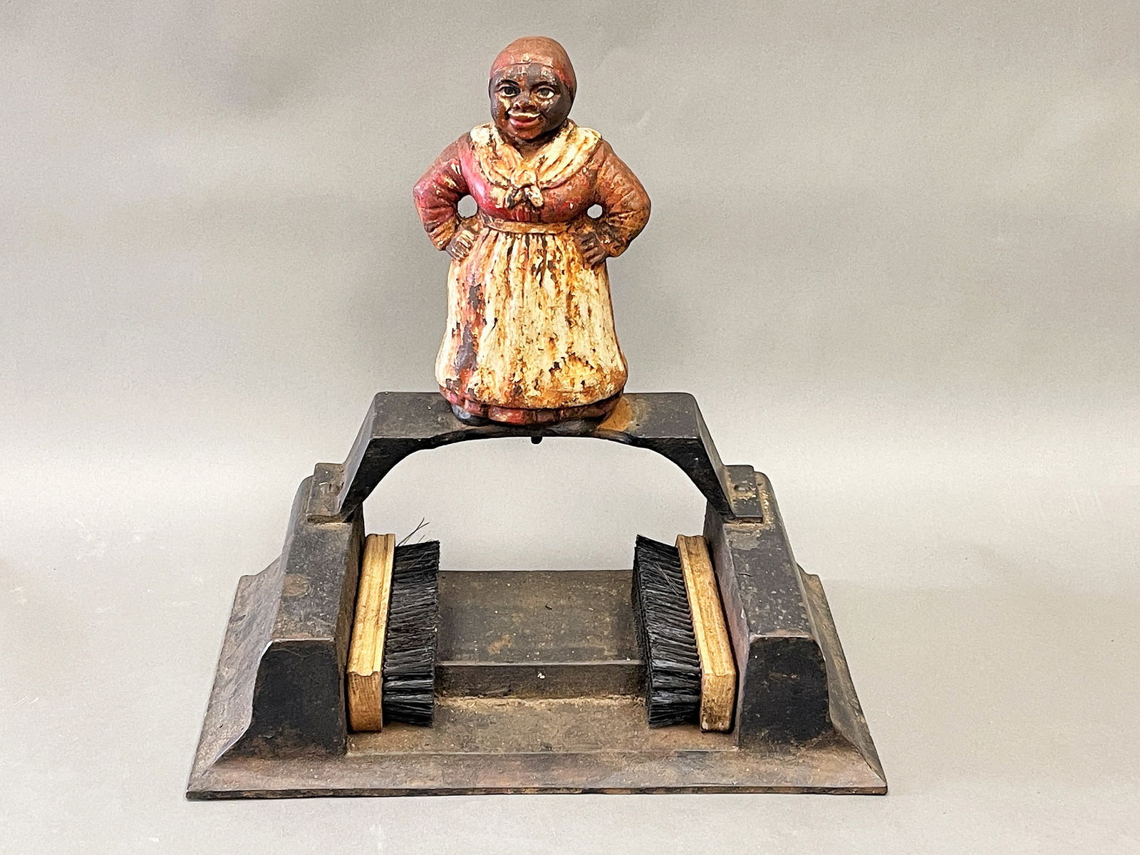 early cast iron polychromed aunt jemima's boot scraper (1 of 5)