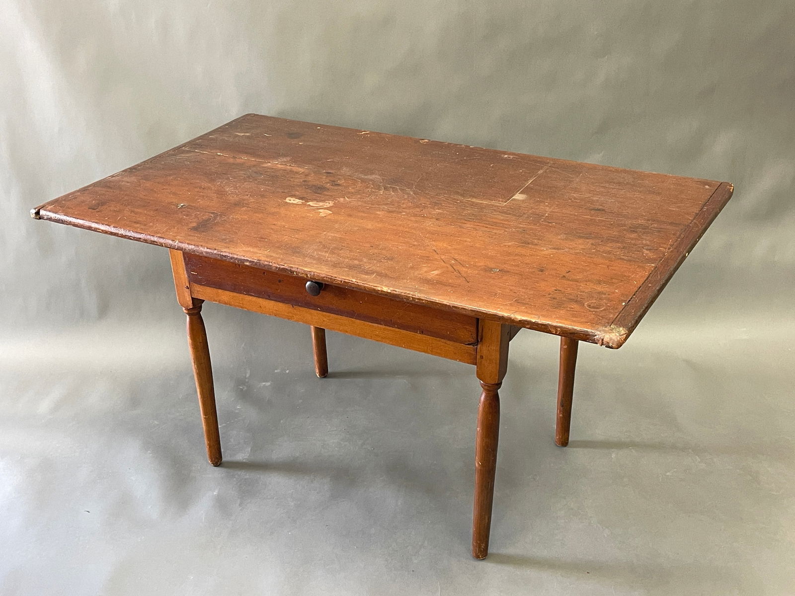 EARLY ONE DRAWER TAVERN TABLE - 3