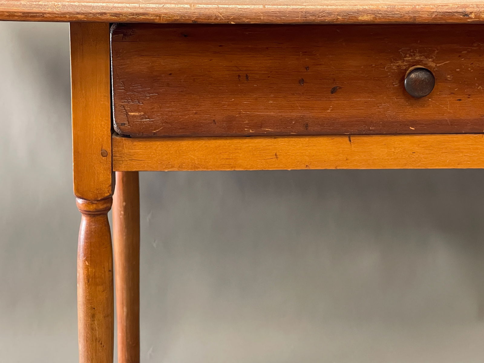 EARLY ONE DRAWER TAVERN TABLE - 4