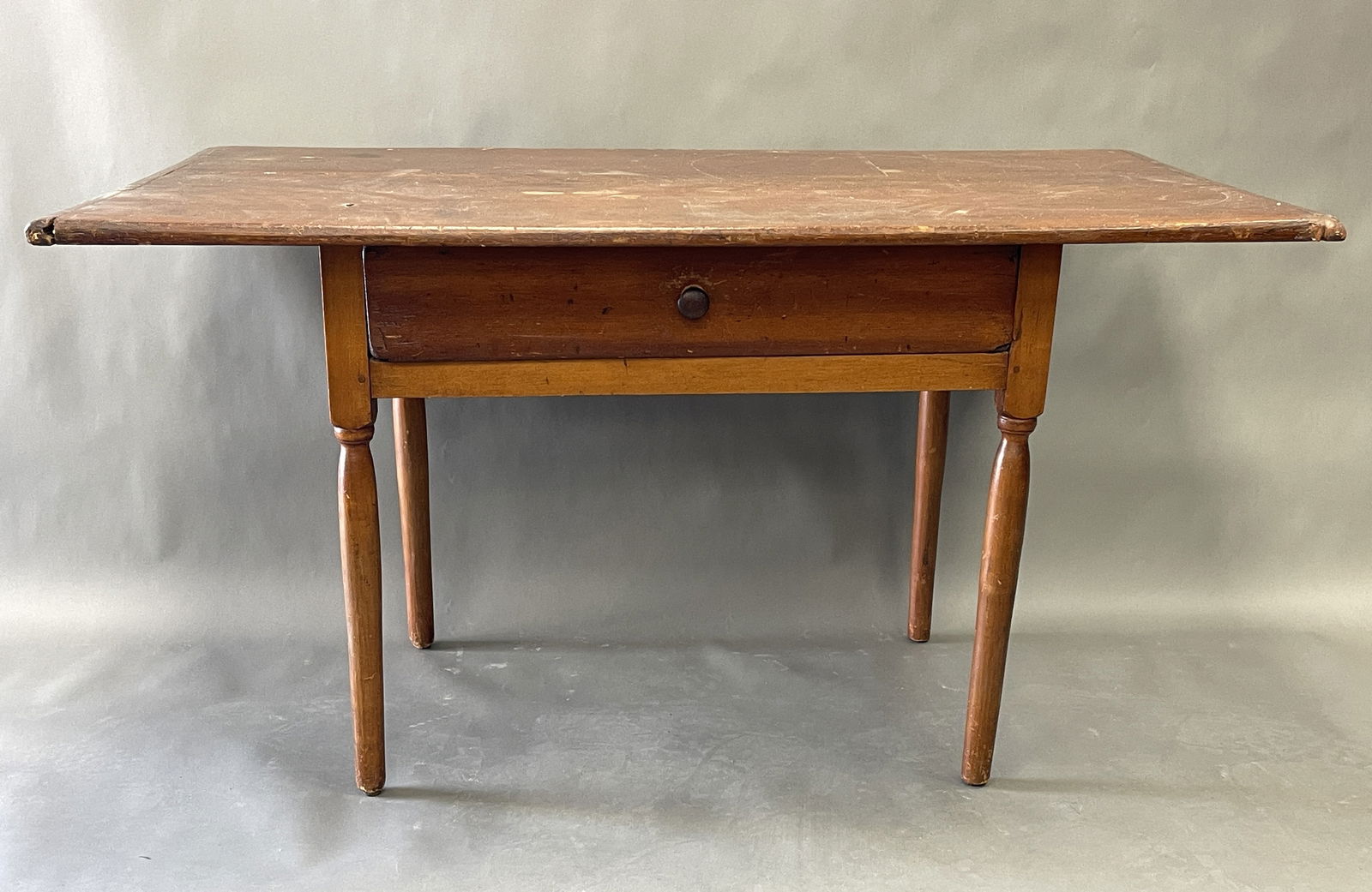 EARLY ONE DRAWER TAVERN TABLE - 5