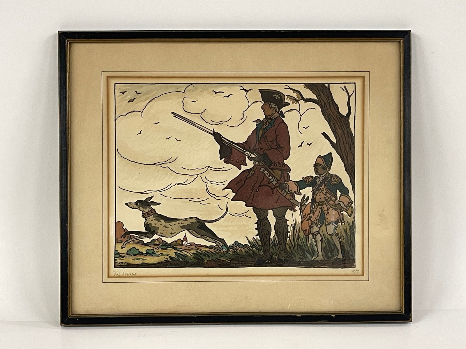 COLORED LITHOGRAPH SIGNED AND NUMBERED (1 of 5)