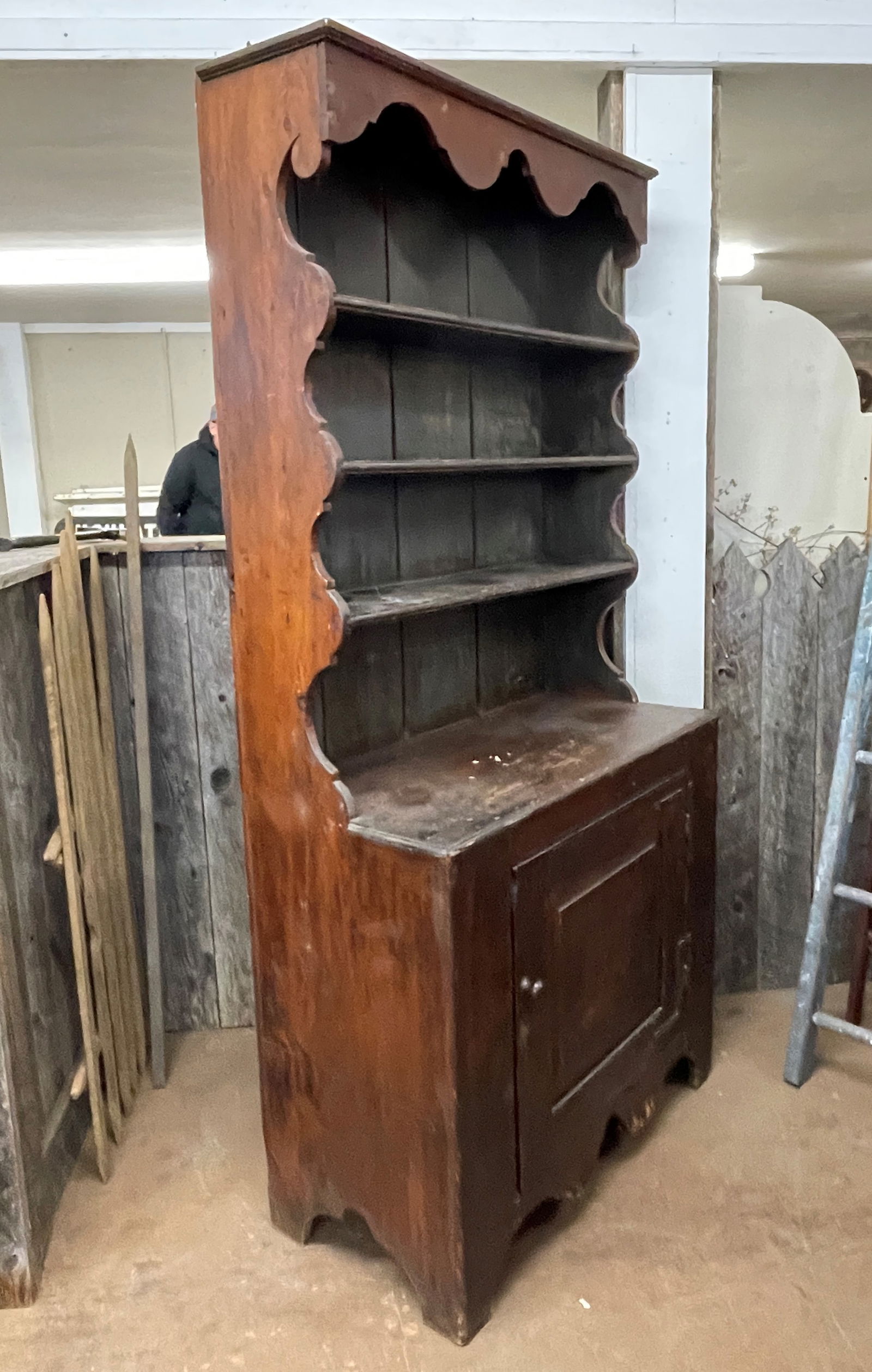 EARLY OPEN TOP STEPBACK CUPBOARD - 3