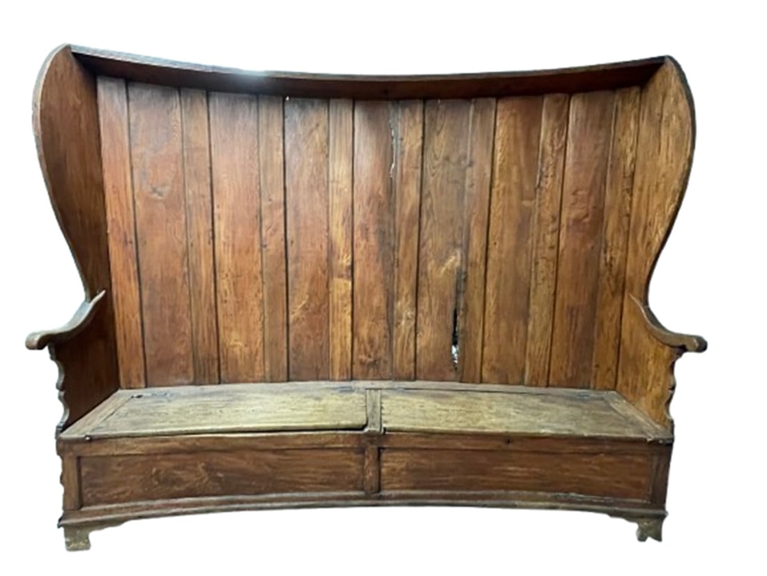 RARE EARLY SETTLE BENCH (1 of 7)