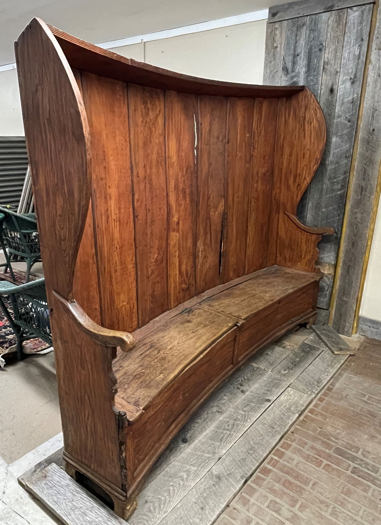 RARE EARLY SETTLE BENCH - 2