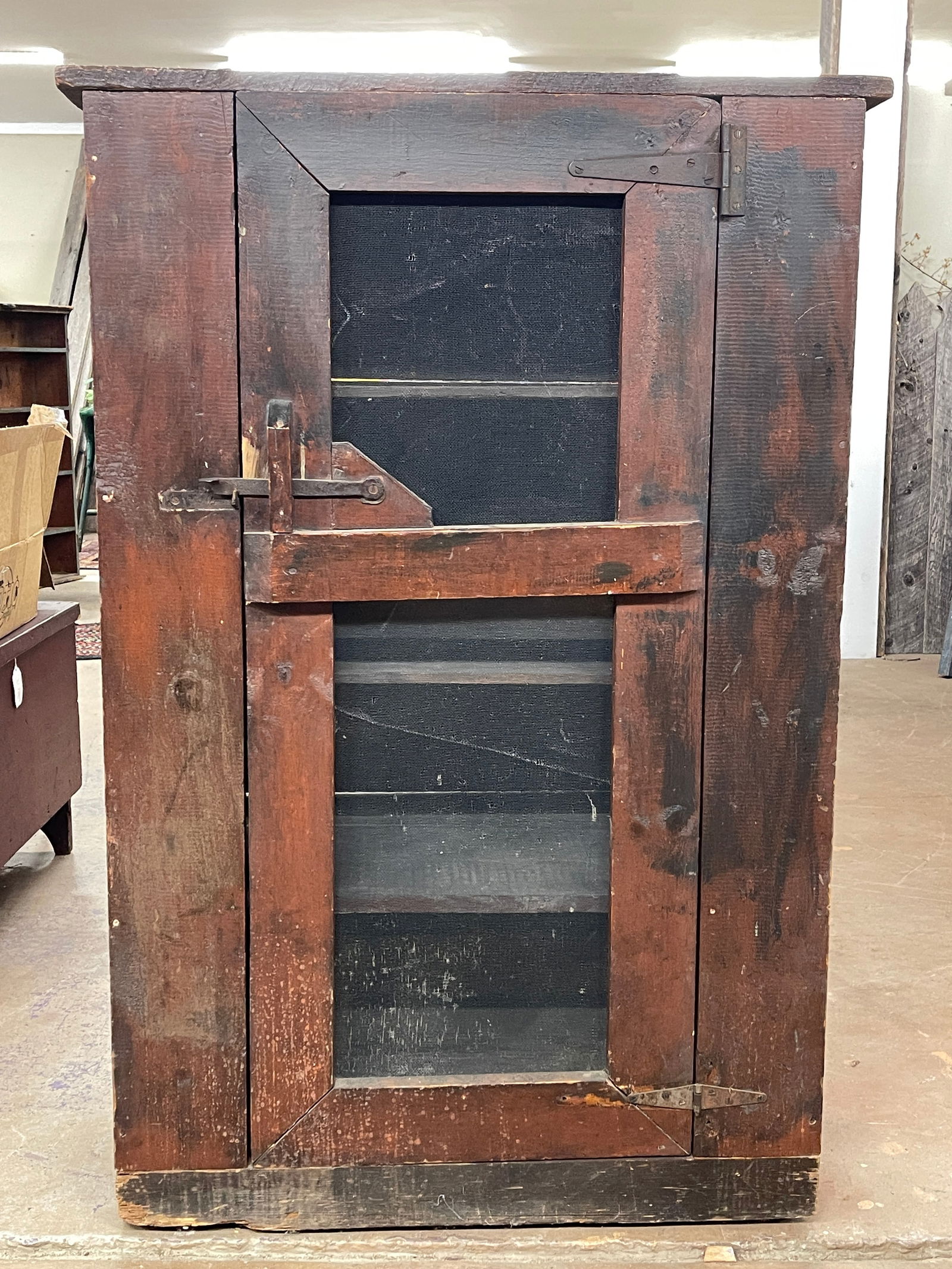 PRIMITIVE JELLY CUPBOARD / PIE SAFE - 6