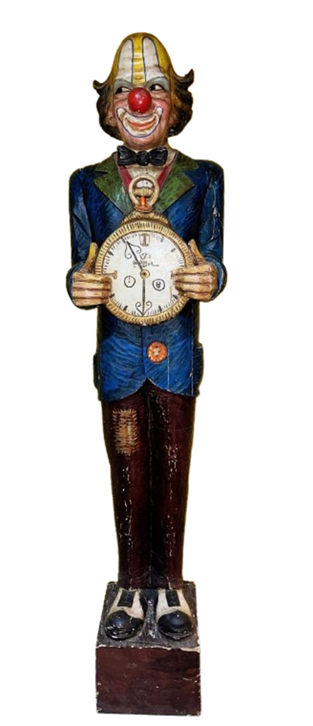 CARVED AND PAINTED AMUSEMENT PARK CLOWN (1 of 6)