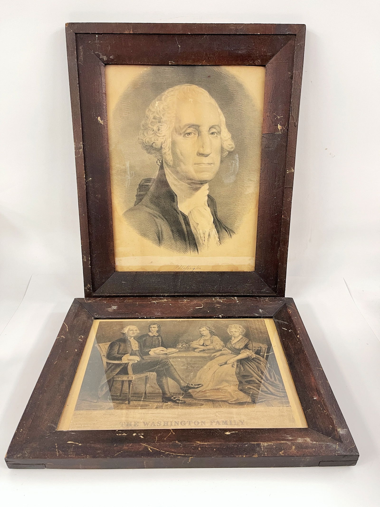 TWO PRINTS WASHINGTON ; GEORGE WASHINGTON: TWO PRINTS WASHINGTON ; GEORGE WASHINGTON