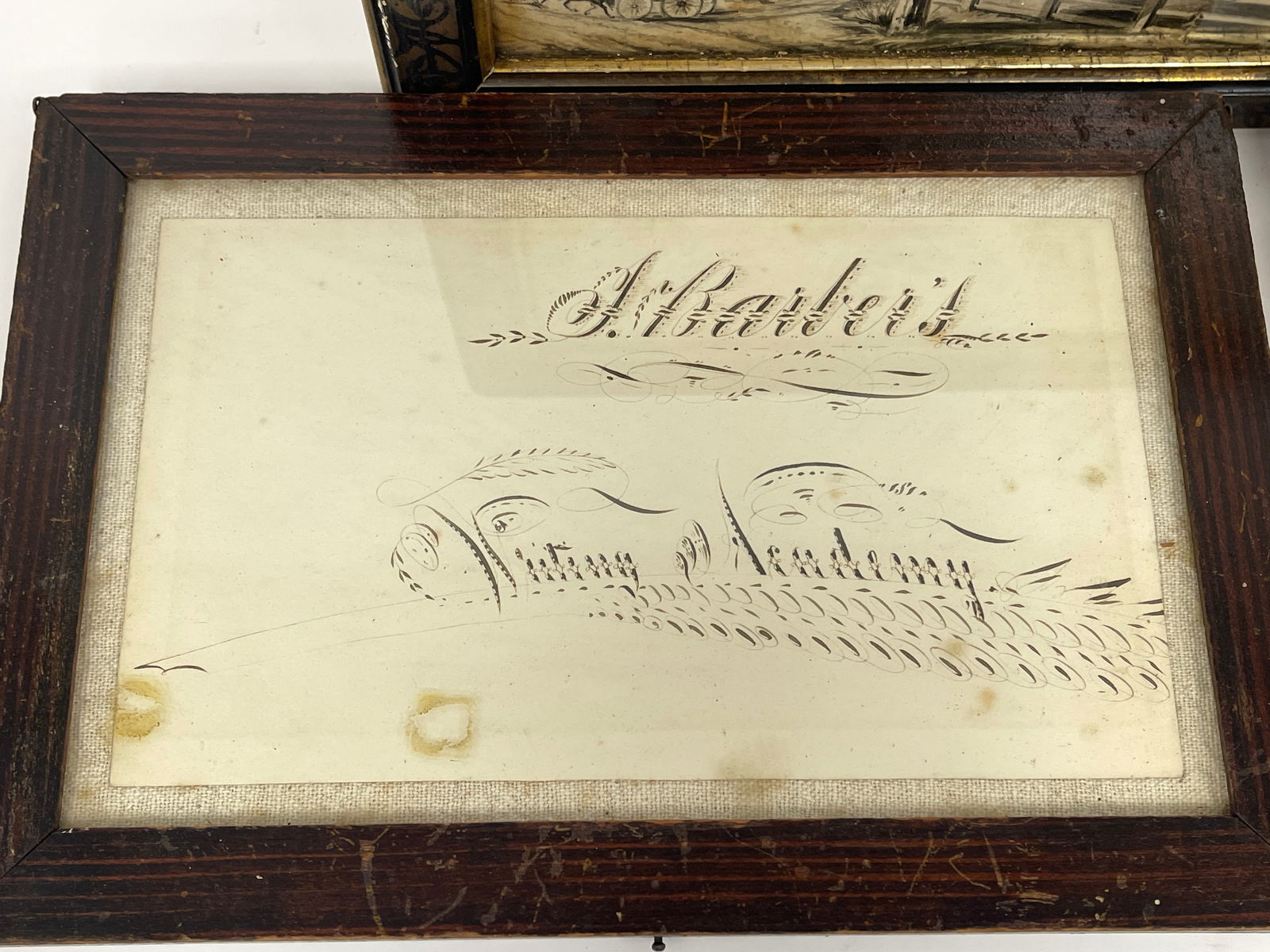 THREE FRAMED ITEMS - 2