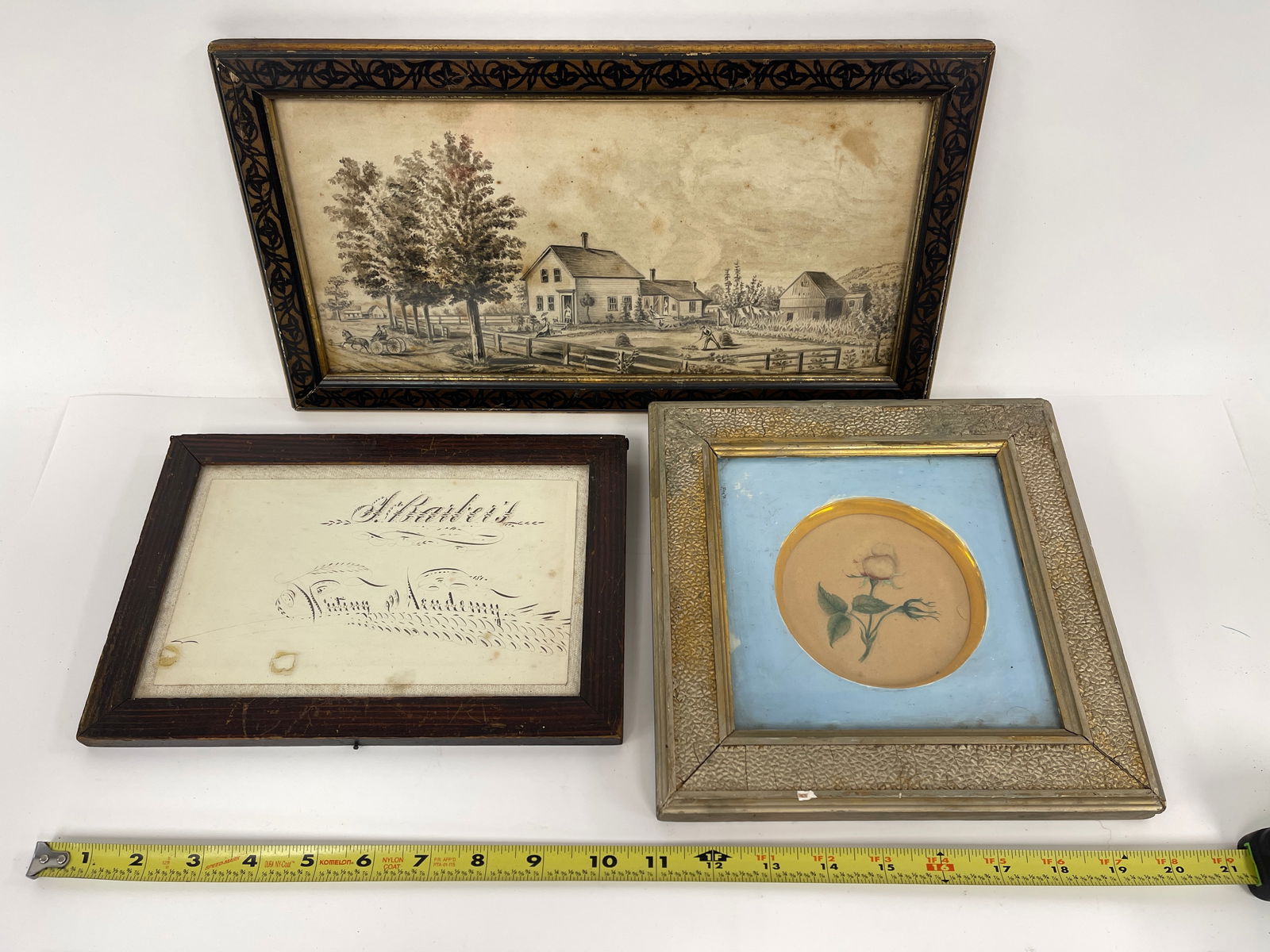 THREE FRAMED ITEMS - 6