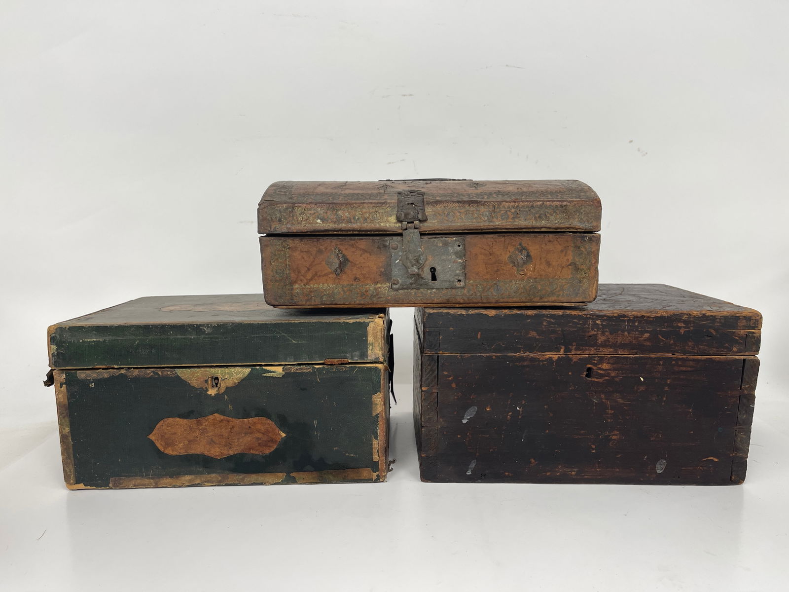 THREE MISC BOXES,ONE W/O HINGES (1 of 6)