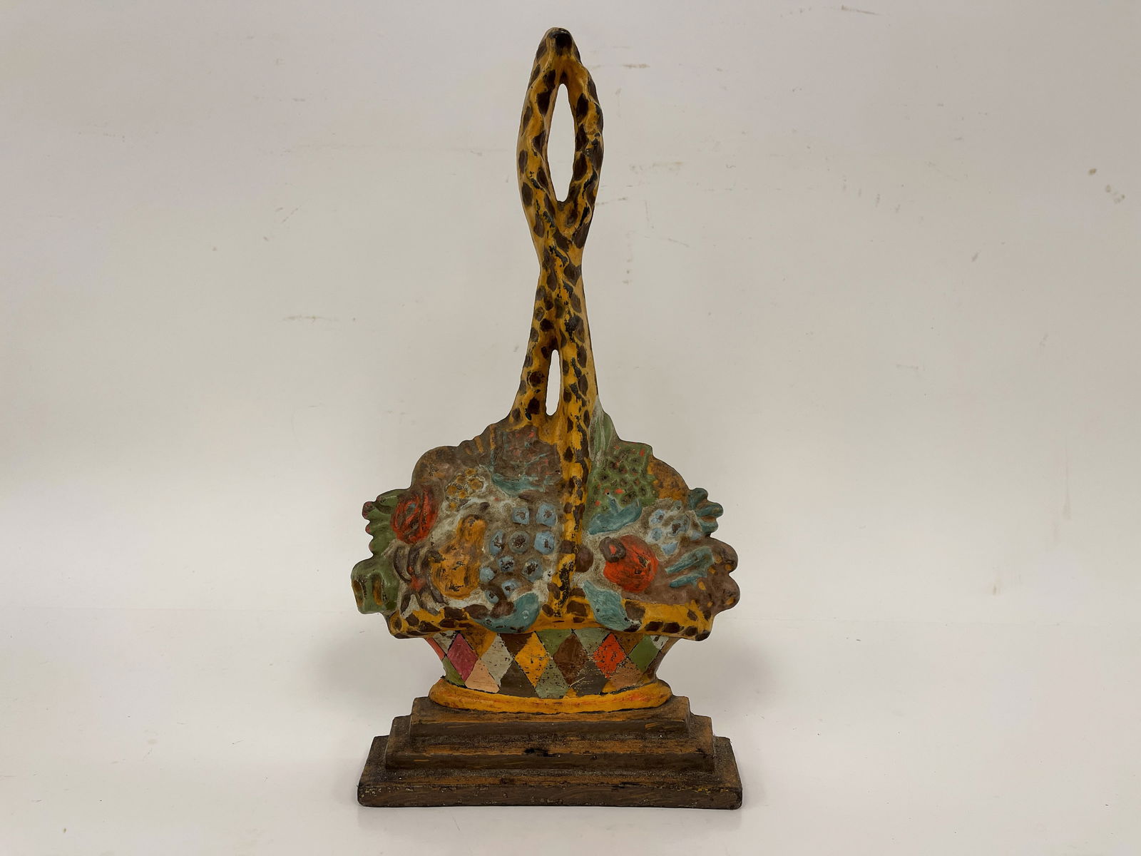 CAST IRON FLORAL DOORSTOP (1 of 3)