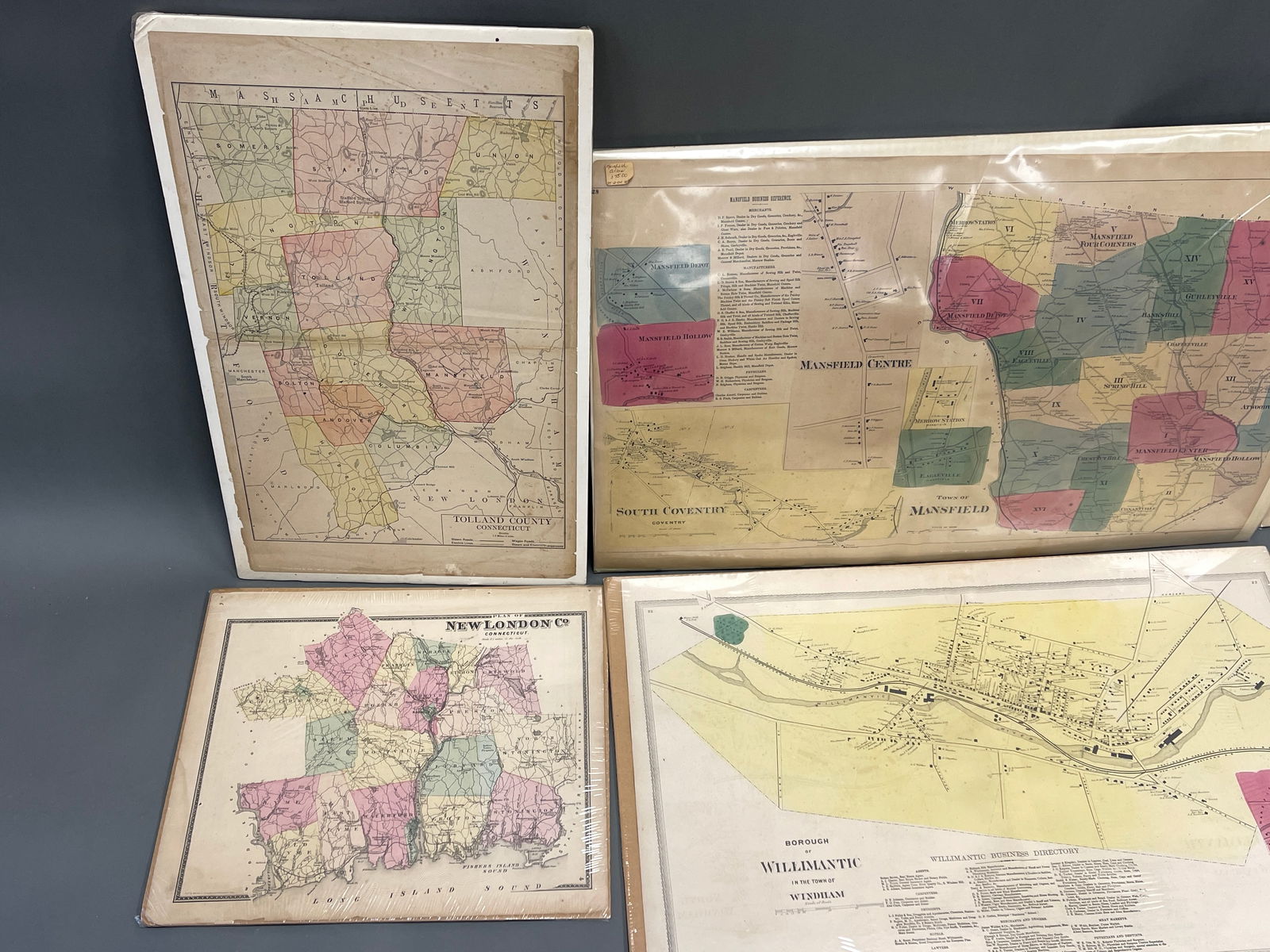 FIVE CONNECTICUT MAPS - 2