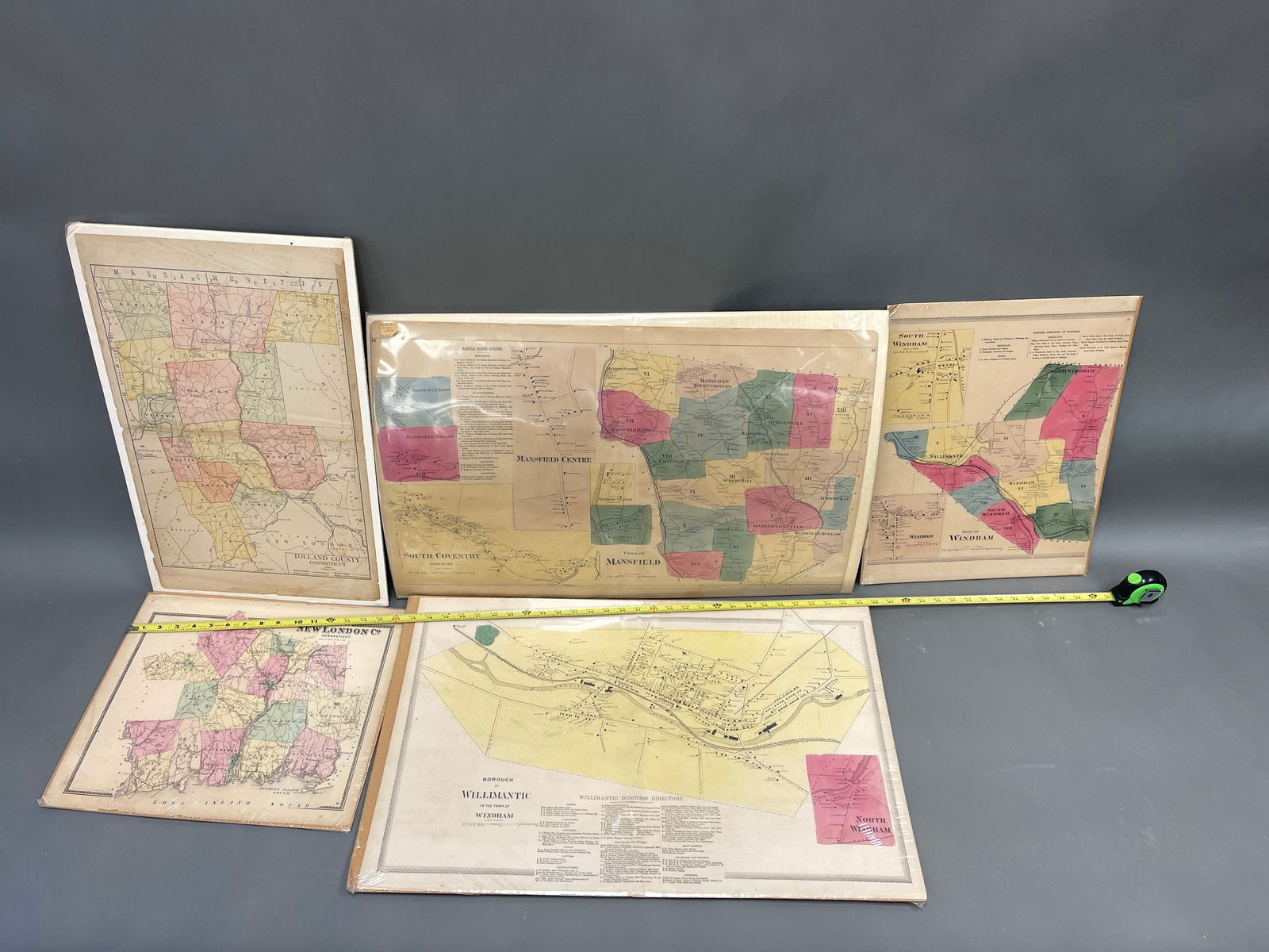 FIVE CONNECTICUT MAPS - 6