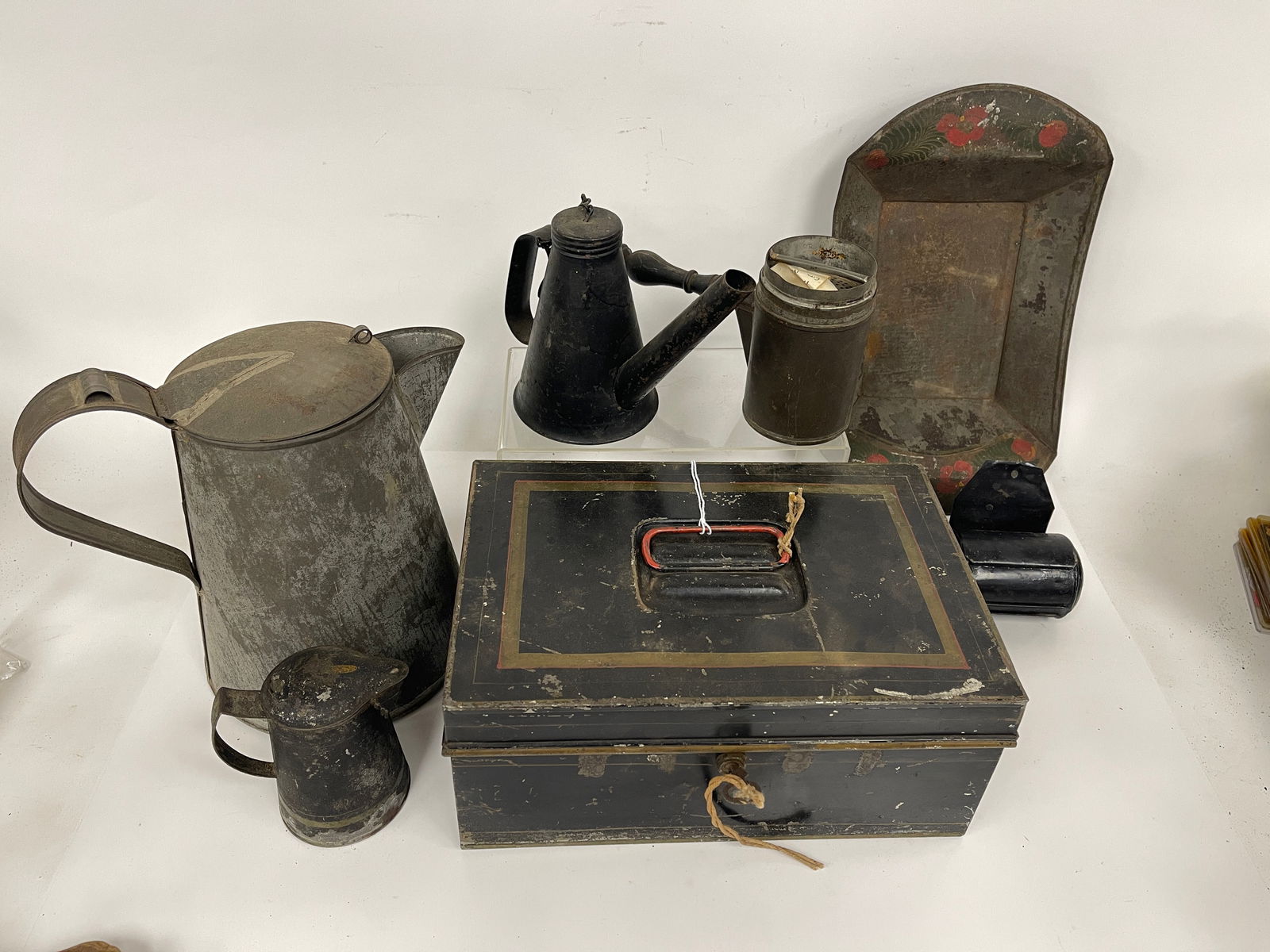 MISC TIN GROUPING POTS, BOXES, TRAYS - 5