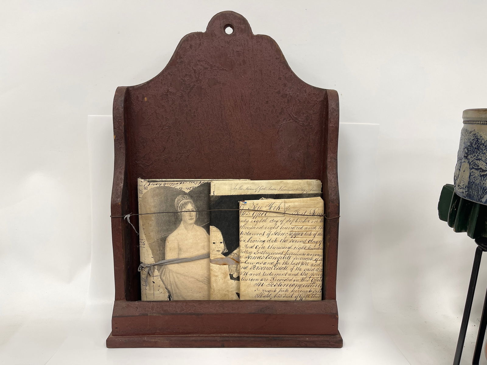 DECORATIVE WALL BOX WITH NOTEBOOKS: DECORATIVE WALL BOX WITH NOTEBOOKS 14 X 22