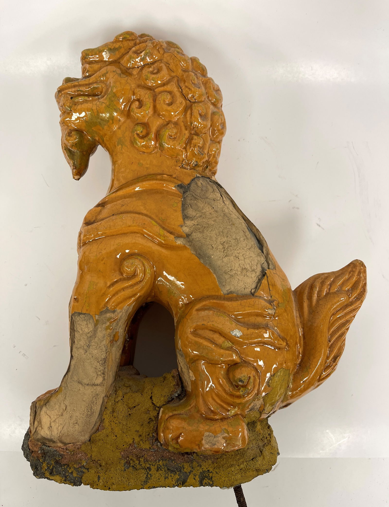 OLD TERRA COTTA FOO DOG - 2