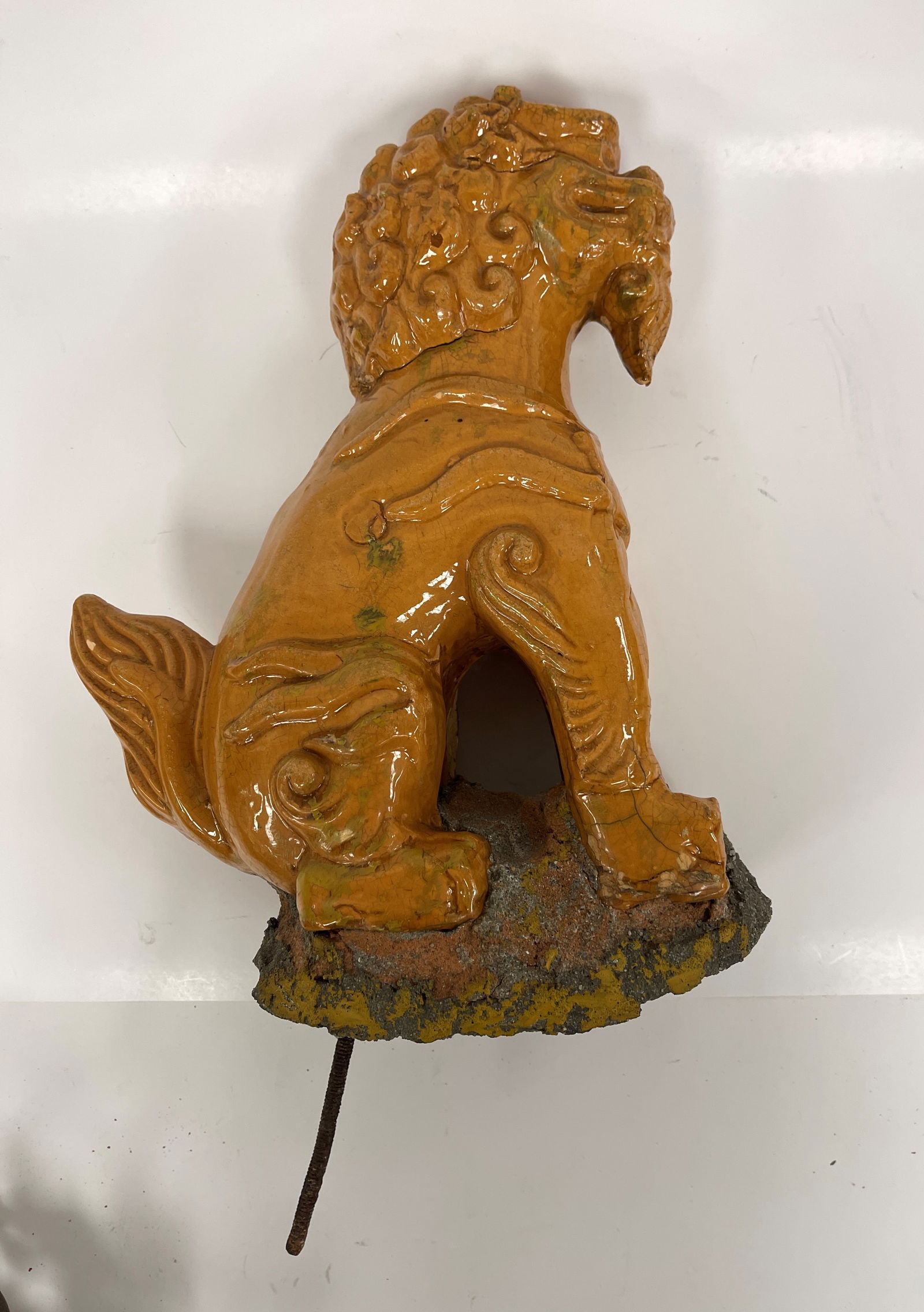 OLD TERRA COTTA FOO DOG - 3