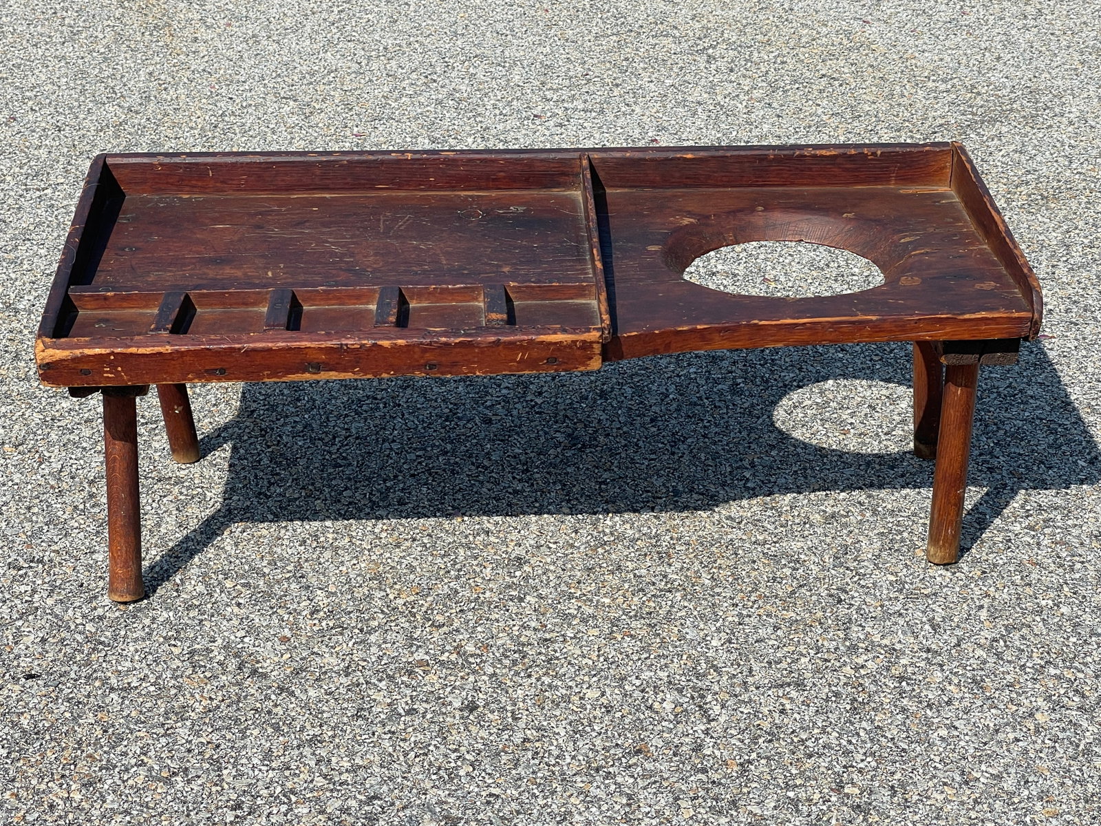 19TH C CHILD’S COBBLER’S BENCH - 4