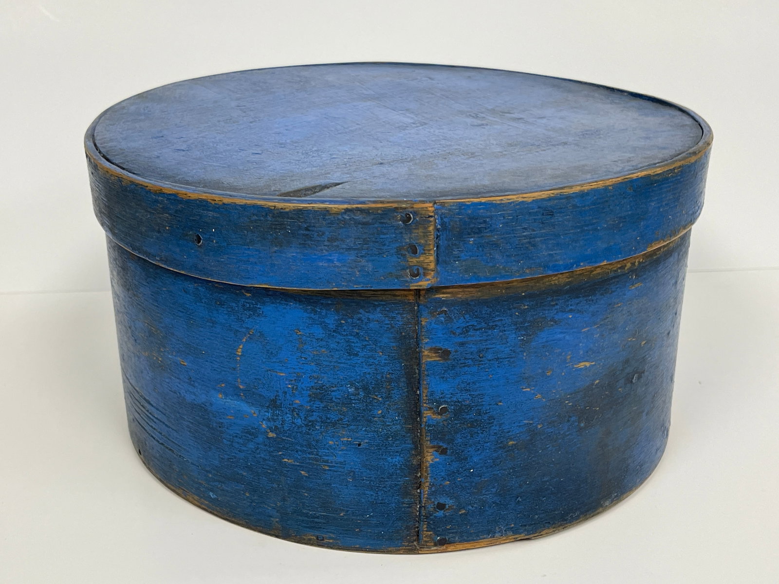 19TH C ORIGINAL BLUE SHAKER PANTRY BOX (1 of 8)