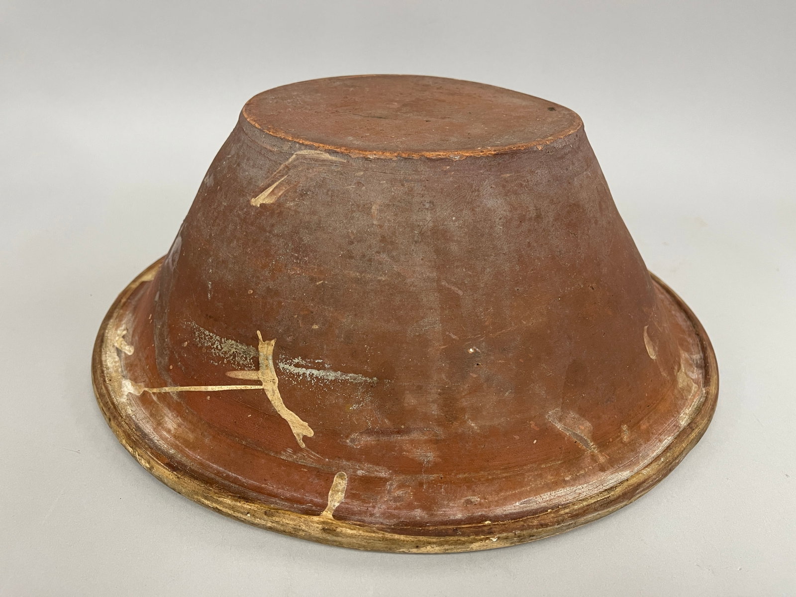 EARLY REDWARE BOWL - 2