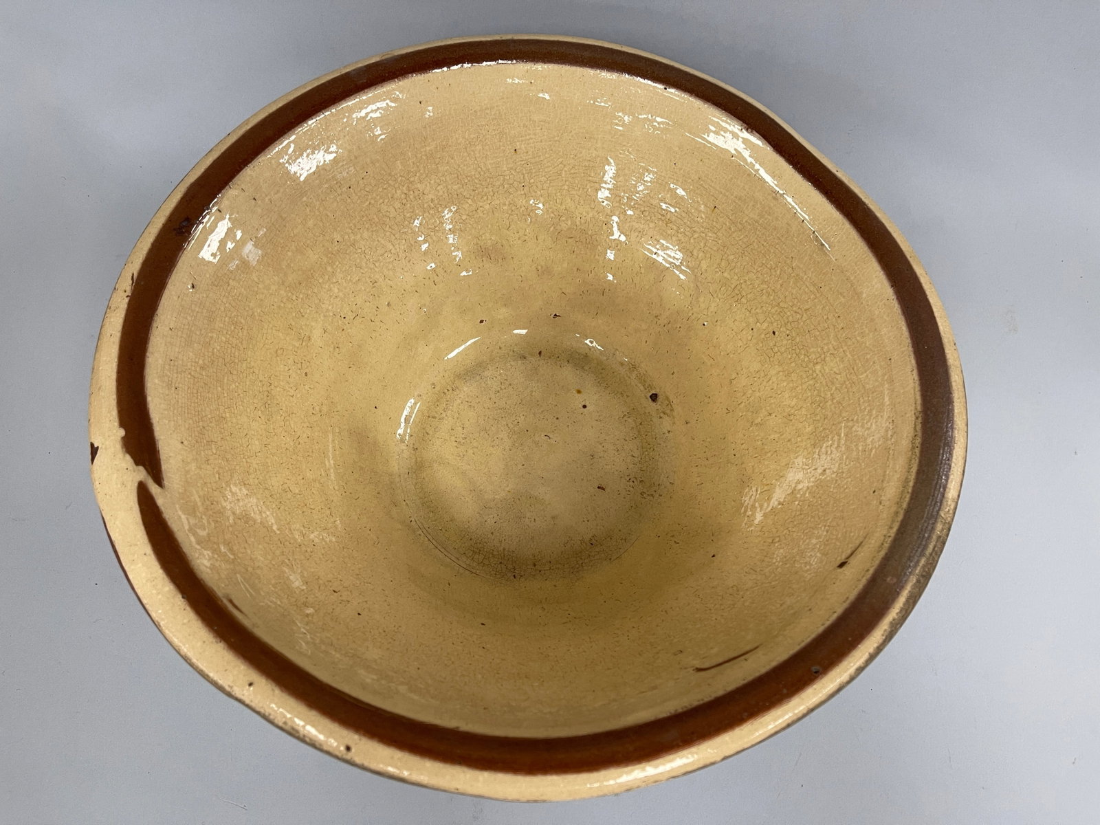 EARLY REDWARE BOWL - 4