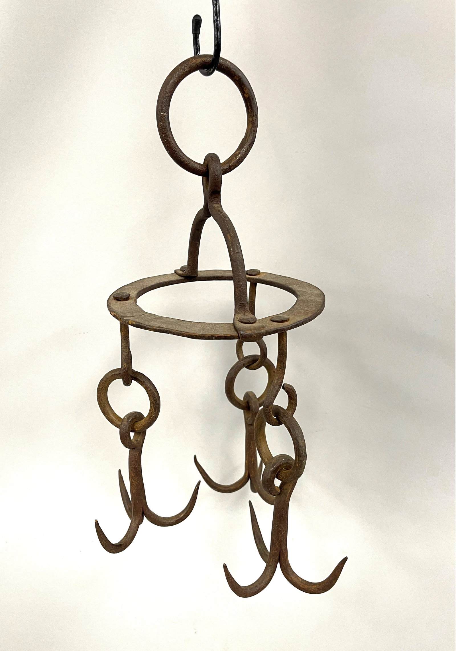 WROUGHT IRON HANGING BUTCHER OR GAME RACK (1 of 4)