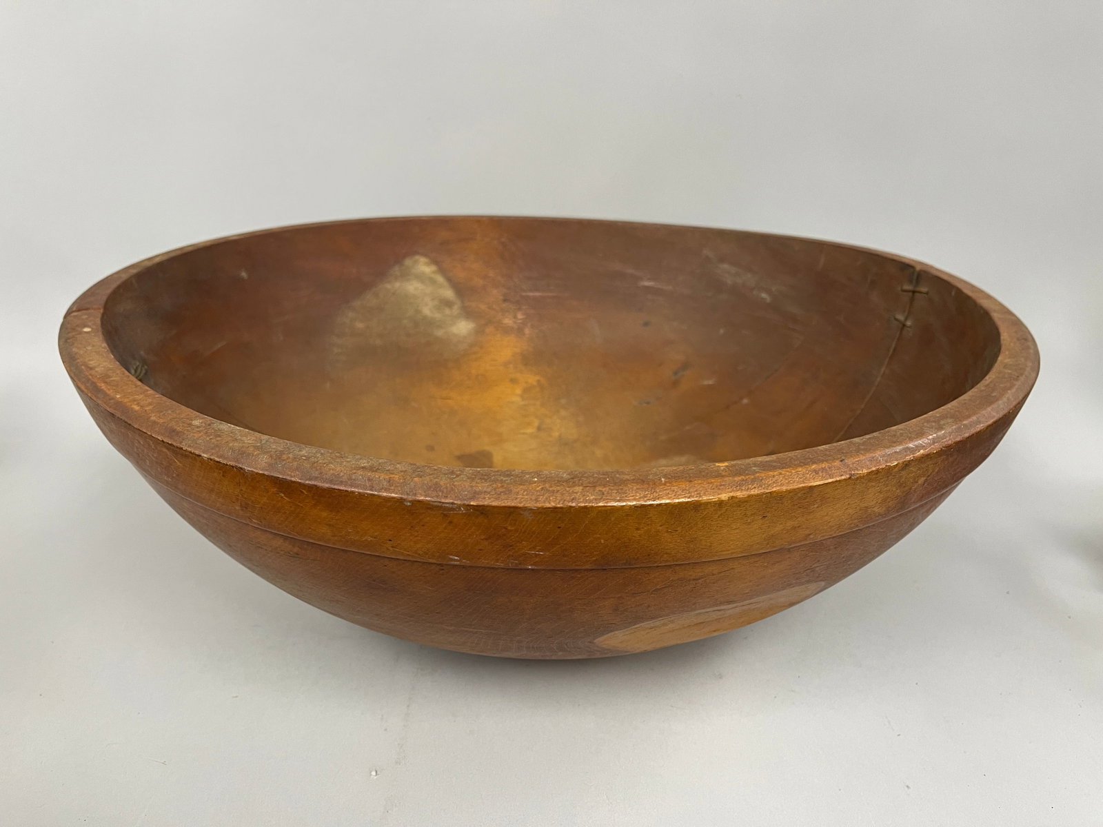 VERY LARGE 19TH C DOUGH BOARD WITH STAPLE (1 of 5)
