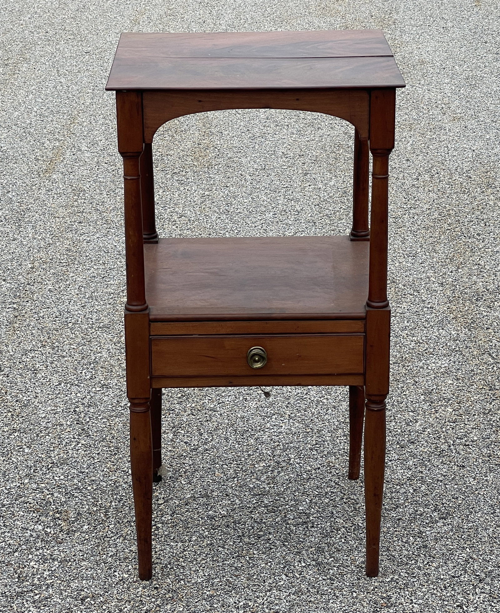 PERIOD ONE DRAWER WASHSTAND MAHOGANY: PERIOD ONE DRAWER WASHSTAND MAHOGANY 16" X 16" X 30"