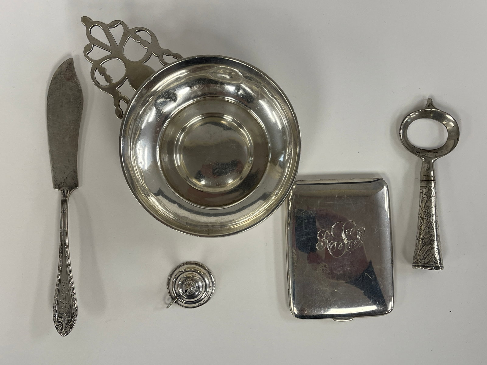 STERLING SILVER PORRINGER BY RAND AND CRANE: STERLING SILVER PORRINGER BY RAND AND CRANE OTHER SILVER ITEMS
