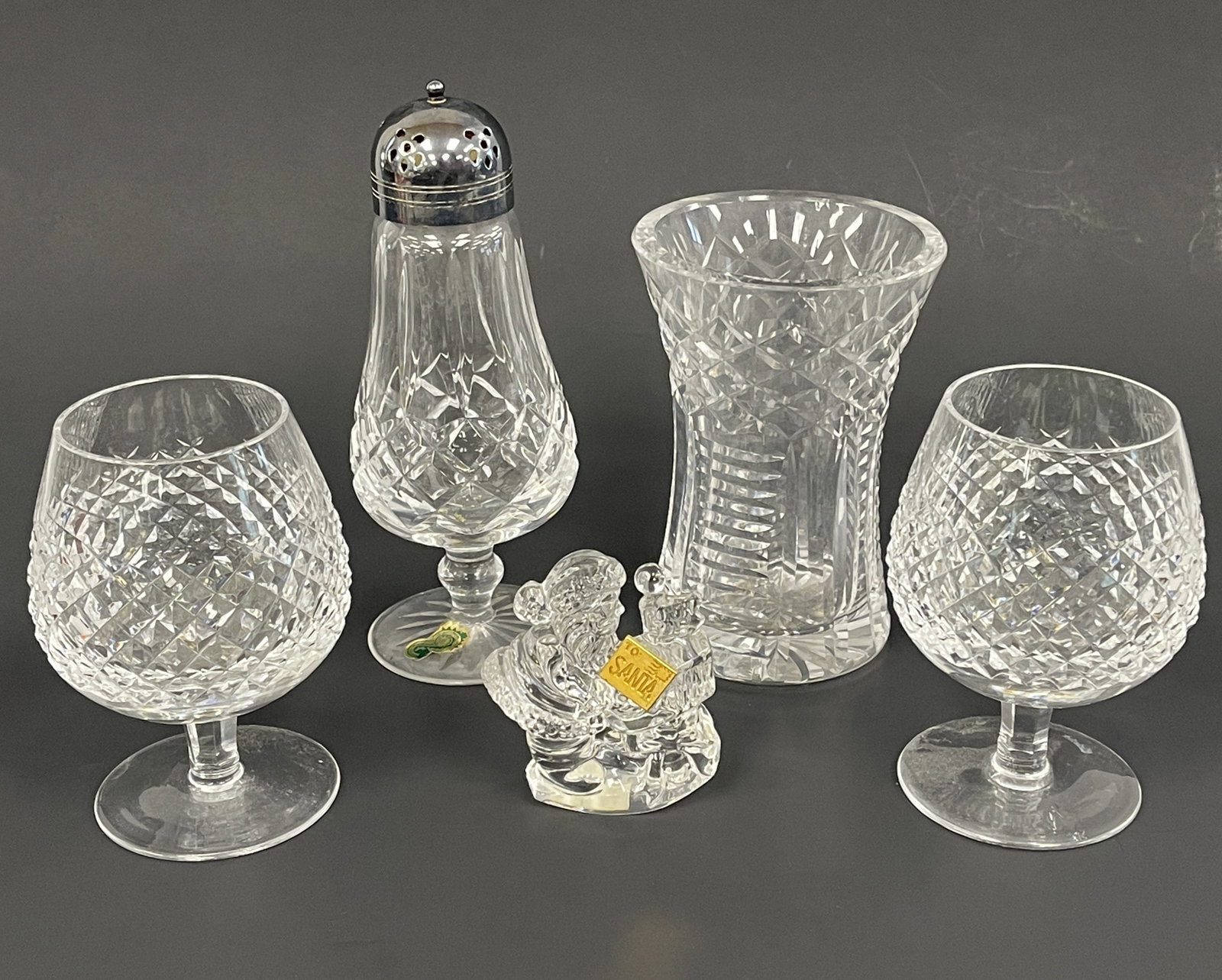 FIVE WATERFORD CRYSTAL ITEMS ALL MARKED (1 of 3)