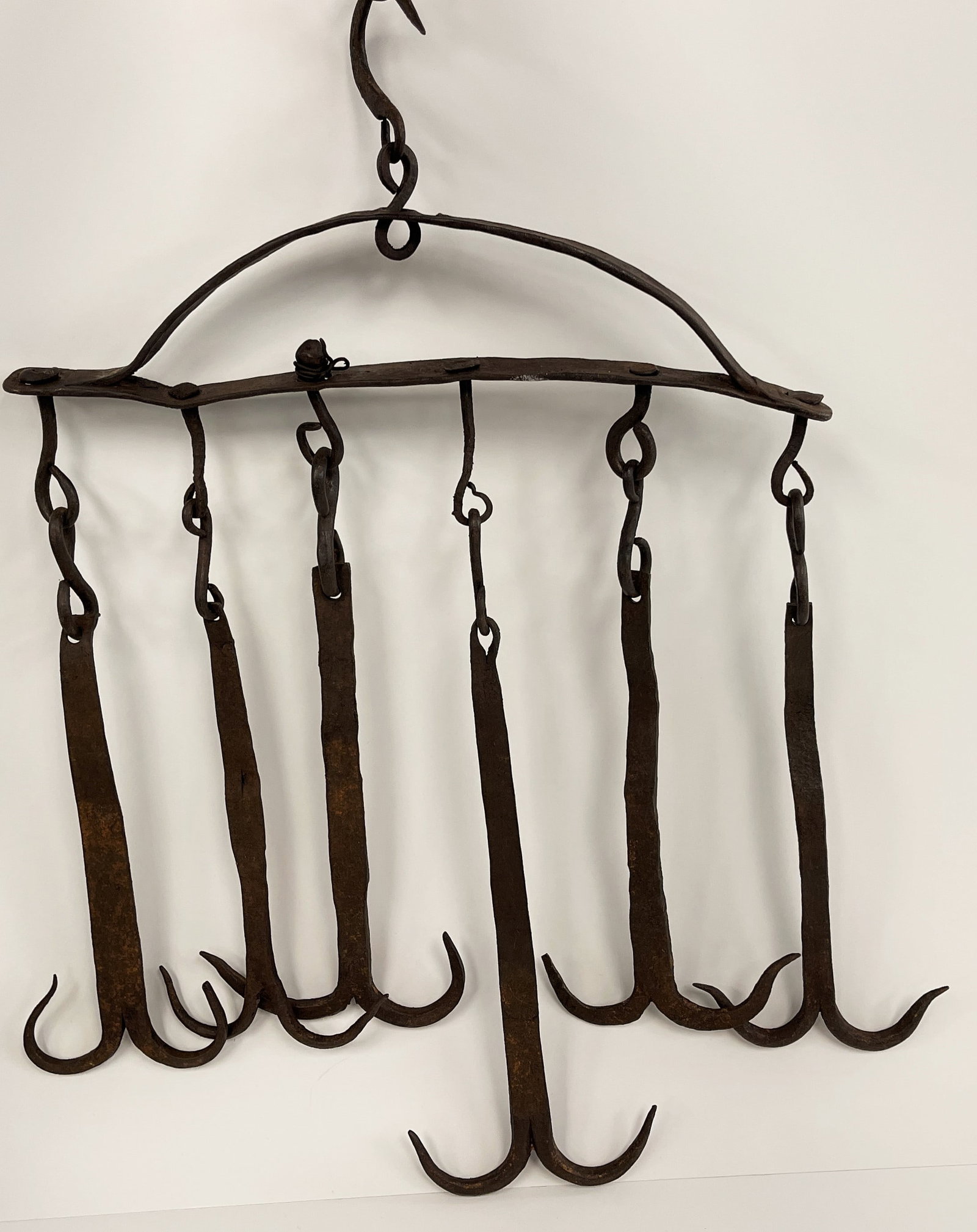 EARLY BLACKSMITHED HAND FORGED HANG BAR (1 of 4)