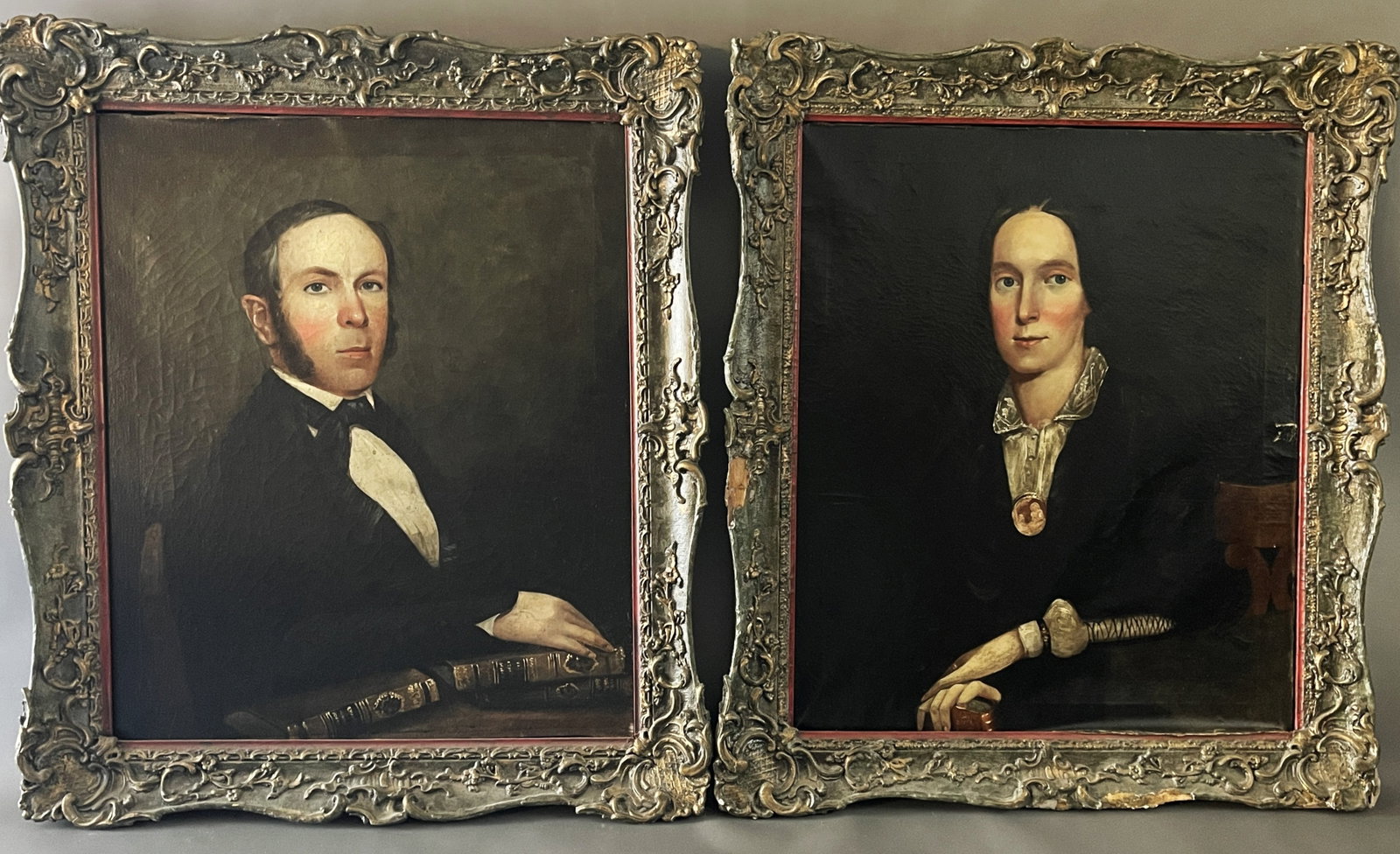 IMPORTANT PAIR OF 19TH C O/C PORTRAITS OF THE TALBOT FAMILY (1 of 5)