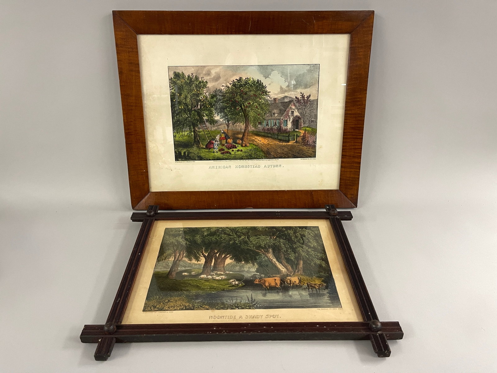 19TH C TWO CURRIER AND IVES PRINTS (1 of 3)