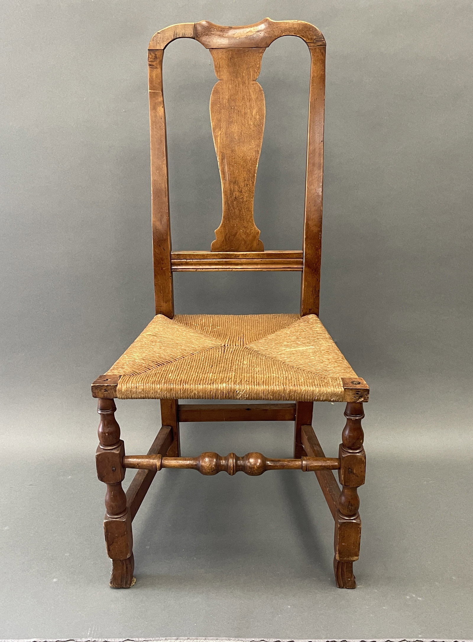 18TH C MA SPANISH FOUR QA CHAIRS (1 of 4)