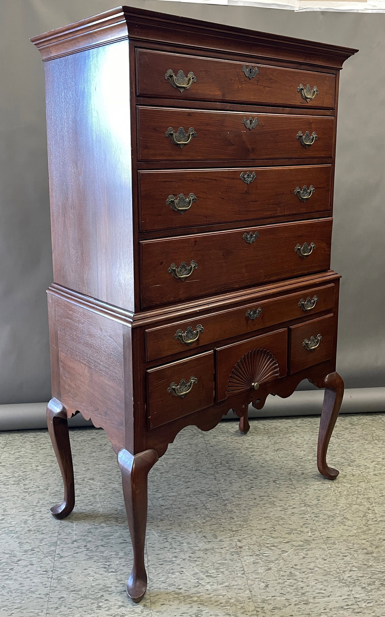 QUEEN ANNE HIGHBOY WALNUT - 3