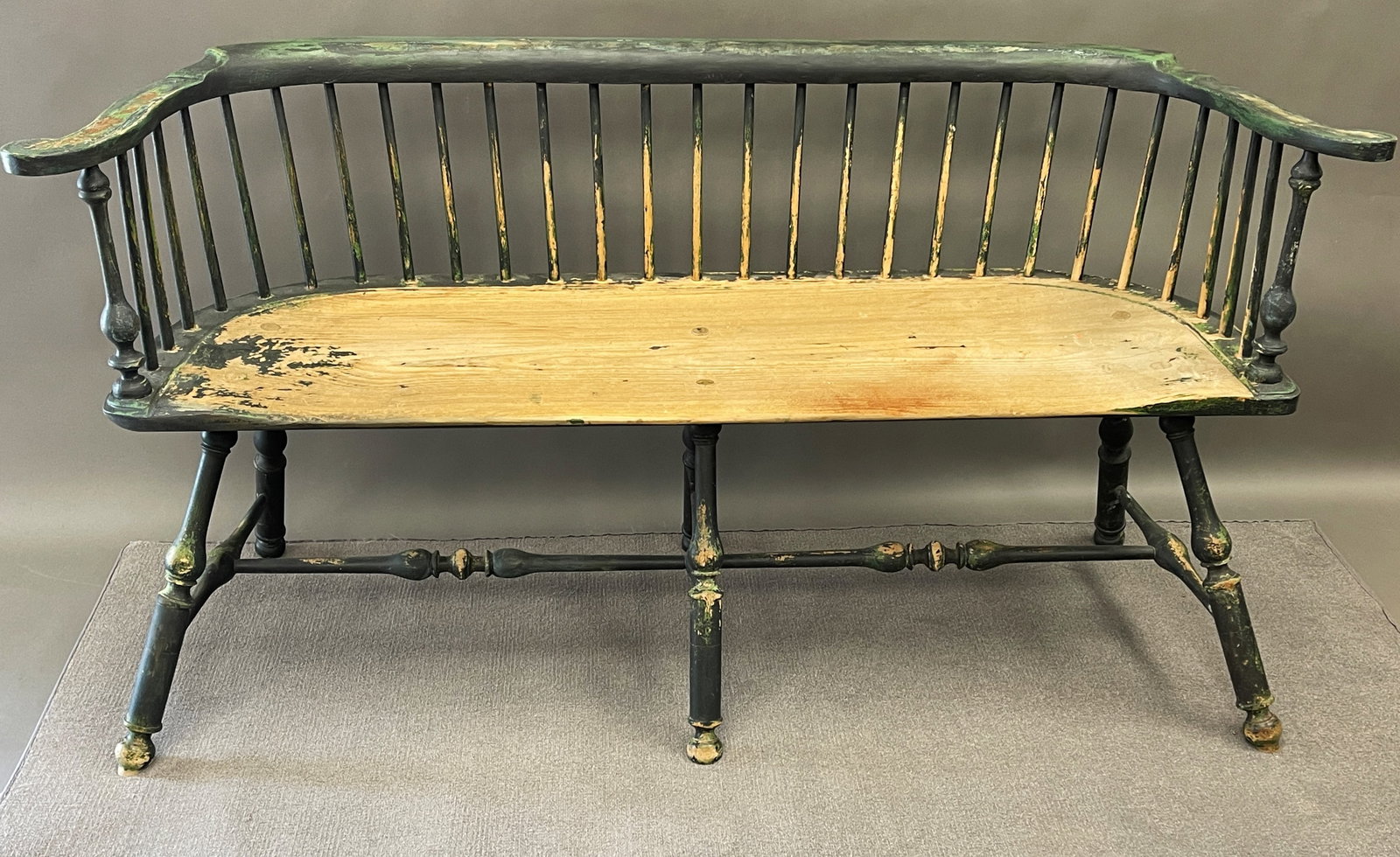 VERY RARE WINDSOR SETTEE C 1740-60, PHILADELPHIA (1 of 6)