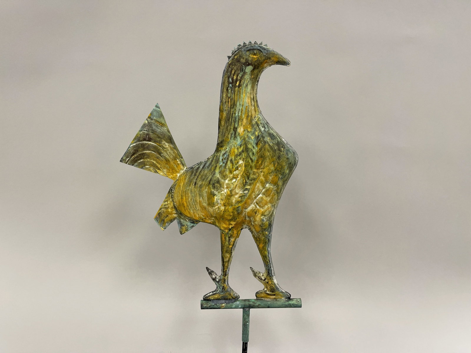 SMALL GAMECOCK WEATHERVANE LATE 19TH C (1 of 8)