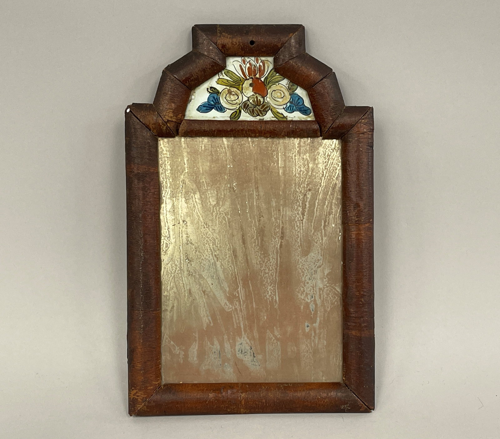 RARE SMALL COURTING MIRROR C 1720-1760 (1 of 6)