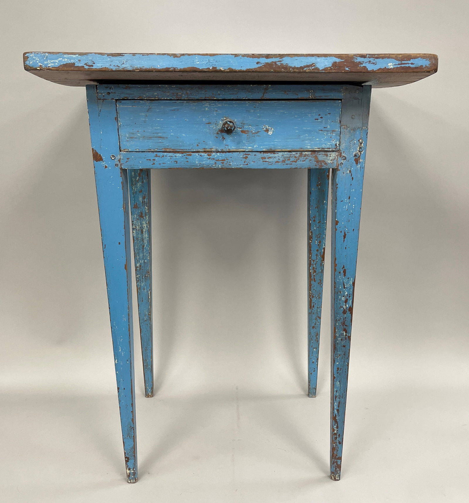 BLUE PAINTED SIDE TABLE (1 of 6)