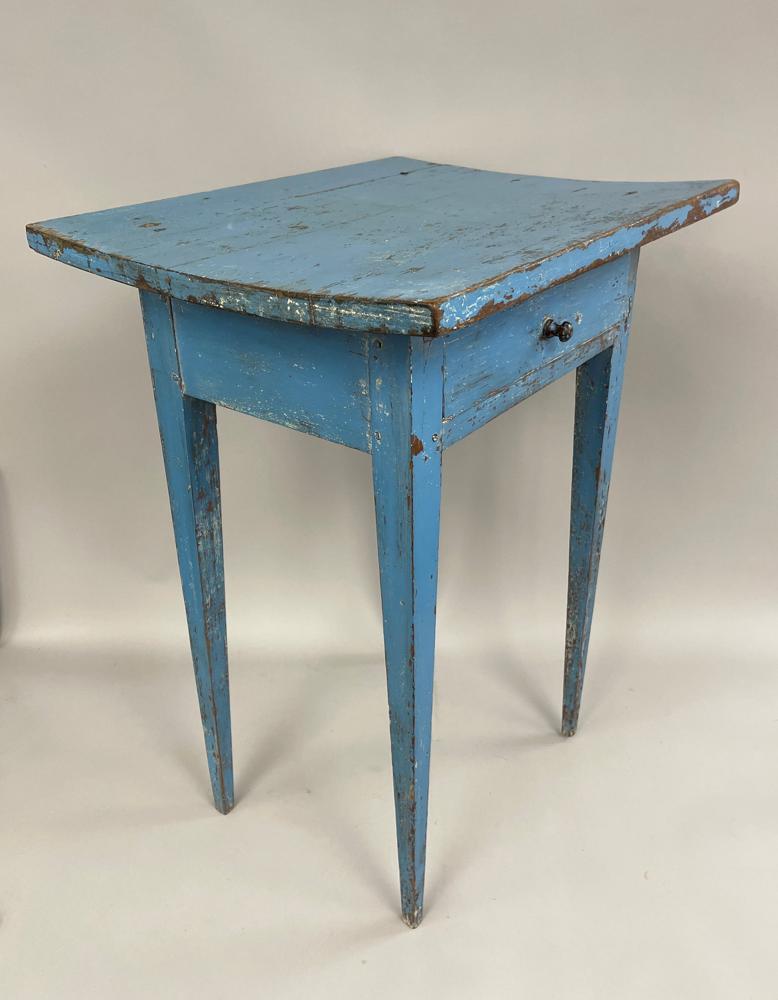 BLUE PAINTED SIDE TABLE - 4