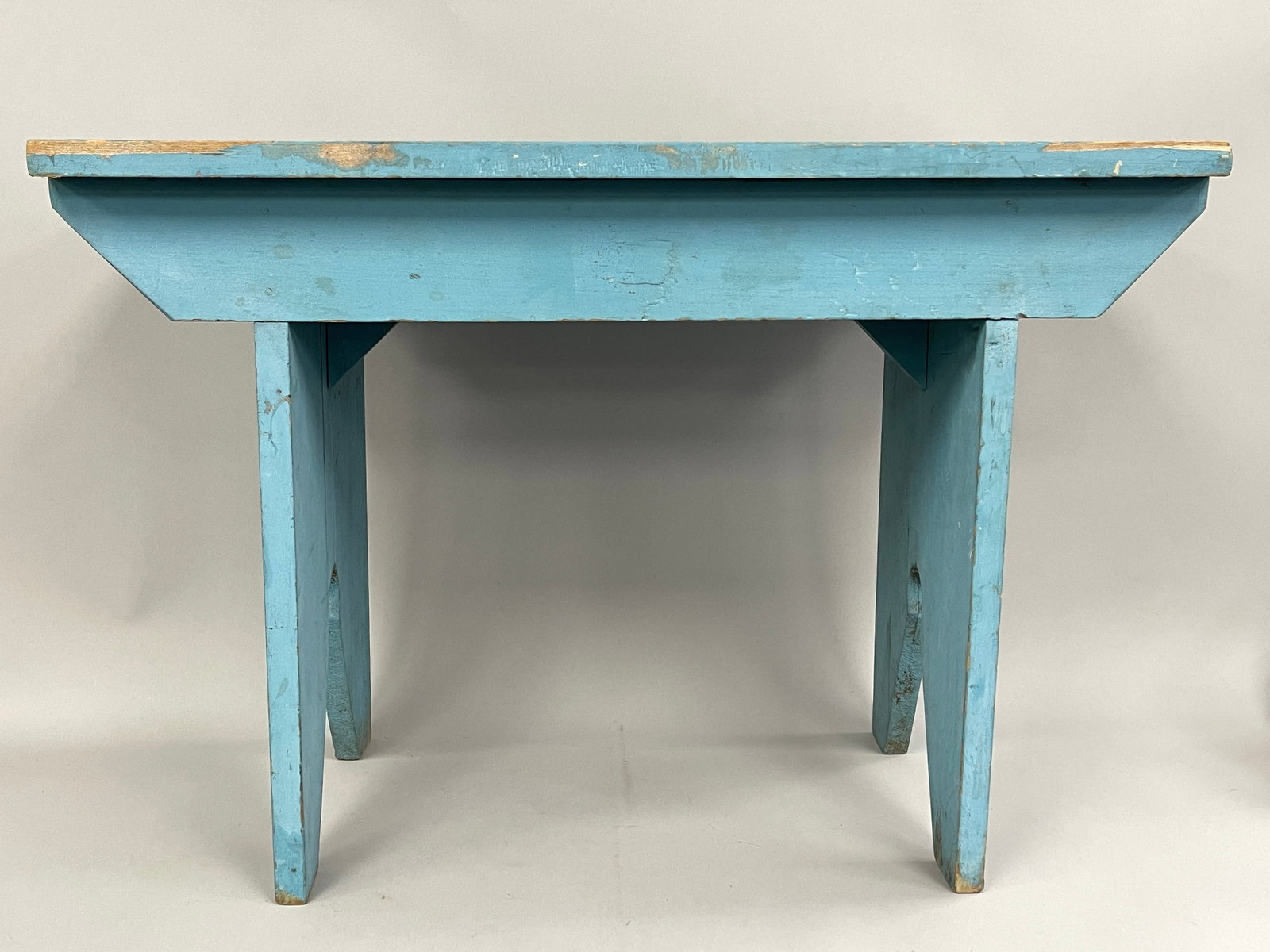 BLUE PAINTED BENCH - 3