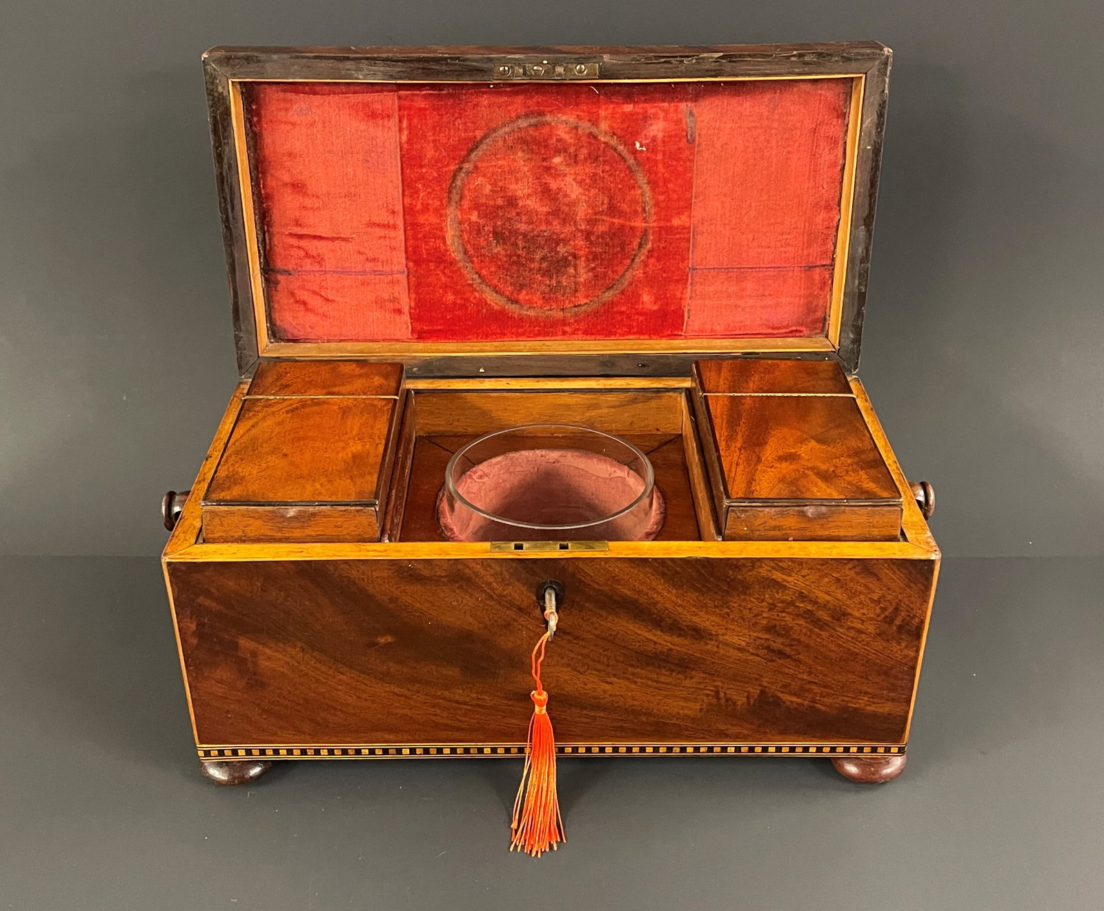 LARGE 19TH C TEA CADDY - 3